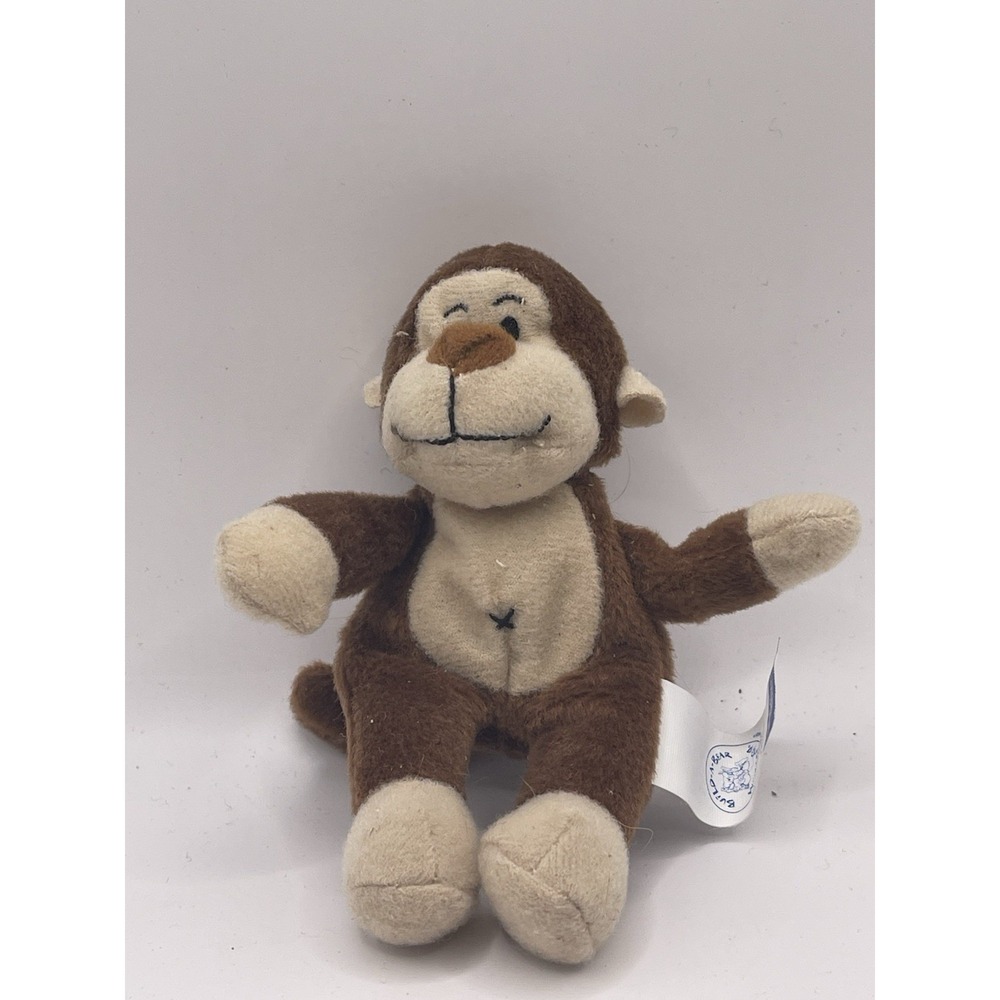 Build A Bear Marvelous Monkey Brown Mini Stuffed Animal Friends 3"